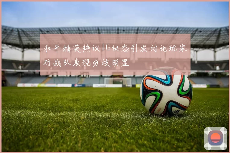 和平精英热议IG状态引发讨论玩家对战队表现分歧明显